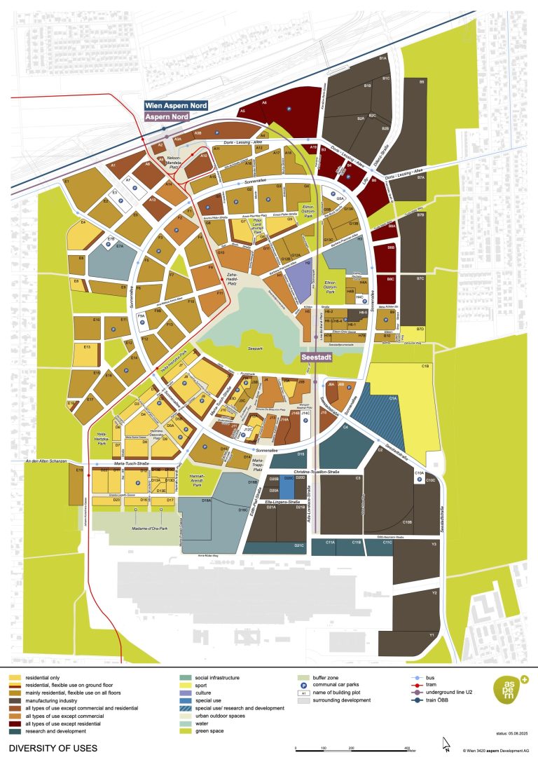 Aspern Seestadt Masterplan Map